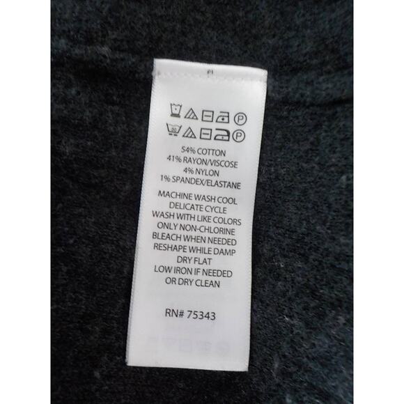 Nicole Miller NY Knit Sweater Dress Gray Pink Color Block Women size Large - Picture 7 of 12